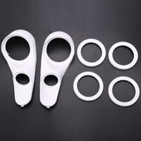 Đế độ loa cột chữ A gắn loa mid trung 10cm , treble 6cm chất liệu nhựa ABS trắng giá đỡ loa cột A cho loa Tweeter