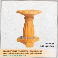 Đế đôn chậu cây đất nung terracotta 60