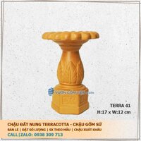 Đế đôn chậu cây đất nung terracotta 41