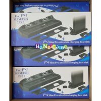 Đế đứng 2 trong 1 kèm quạt tản nhiệt và sạc tay cầm cho Ps4 Slim/Pro