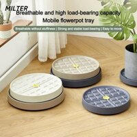 Đế đứng cây MILTER, Khay đựng chậu cây hoa tròn có thể di chuyển, Giá đỡ cây trồng hoa lăn 360 độ bền