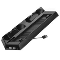 Đế đứng có quạt kèm dock sạc cho máy PS4 Slim