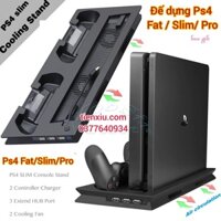 đế dựng Ps4 Fat/ Slim /Pro làm mát ps4 slim và Ps4 pro mẫu slimfit PS4 tản nhiệt Ps4