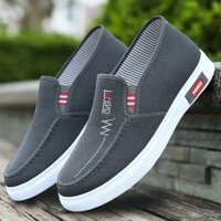 Đế gân bò chống trơn trượt: Giày vải Bắc Kinh cũ Giày nam vải canvas thoáng khí nhẹ thoải mái / chống trượt đế gân bò chống mài mòn: cục máu đông Bắc Kinh cũ