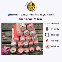 Đế giấy bánh cupcake set 10 lốc giấy