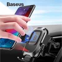 Đế giữ điện thoại trên xe hơi tích hợp sạc không dây Baseus Smart Vehicle Bracket Wireless Charger (Khóa tự động bằng cảm biến - Auto Smart Lock by Sensor)