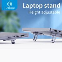 Đế giữ – tản nhiệt Hagibis Foldable Laptop Stand for Desk Keyboard Stand Riser Portable Notebook Cooling Pad For Macbook Pro Air Universal Holder( dùng cho Macbook/ Laptop)