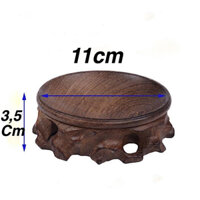 Đế gỗ ngang 11cm để quả cầu , hồ lô phong thủy hay tượng trang trí