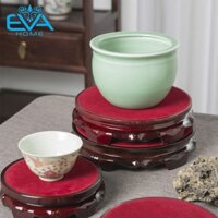 Đế Gỗ Tròn Xoay ø 20cm Để Bình Ngâm Rượu Thuỷ Tinh  Đế Kê Tròn Có Thể Xoay Được Dùng Để Vật Trang Trí Bằng Gỗ Tự Nhiên