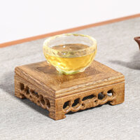 Đế gỗ vuông 10x10 cm , gỗ cánh gà tự nhiên