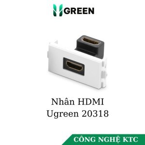 Đế HDMI âm tường bẻ góc 90 độ Ugreen 20318
