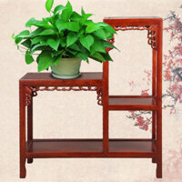 Đế hoa gỗ cây du phong cách Trung Hoa phòng khách cây cảnh đứng đá lạ cây cảnh đồ trang trí thủ côn