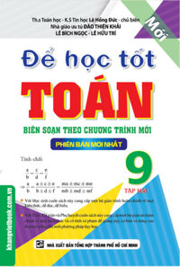 Để Học Tốt Toán 9 Tập 2 Phiên Bản Mới Nhất KV