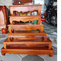 Đế kê khung ảnh thờ gỗ hương ngang nhiều kích thước