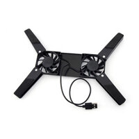 Đế làm mát laptop có quạt kép, giá đỡ máy tính nhỏ gọn dễ mang theo