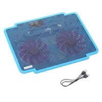 Đế làm mát máy tính xách tay, đế làm mát USB, quạt kép siêu mỏng, giá đặc biệt, làm mát im lặng