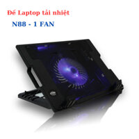 Đế Laptop Tải Nhiệt N88-1 FAN nâng 90 độ