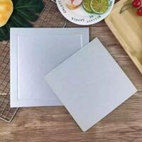 Đế lót bánh giấy vuông bạc 29cm