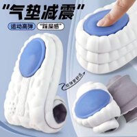 Đế lót giày thể thao 4D đệm hấp thụ sốc kép siêu mềm thoáng khí khử mùi massage toàn bộ lòng bàn tay không mệt mỏi dày cho nam nữ cảm giác chống đau khi bước lên