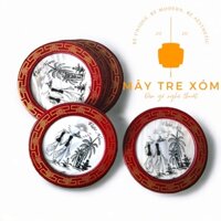 Đế Lót Ly Bằng Gỗ Khảm Xà Cừ Cao Cấp