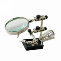 Đế mỏ hàn kẹp mạch có kính lúp JM508