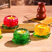 ĐẾ NẾN 7 MÀU SEN LƯU LY CHẾ TÁC 3D TINH XẢO