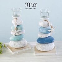 Đế Nến Thân Sỏi Chủ Đề Biển Ocean - MƠDECOR