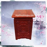 Đế Nhất sơn lá sen nền gỗ hương cao 20cm,25cm