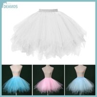 De Nữ Xếp Ly Váy Tulle Khiêu Vũ Tutus Váy Midi Váy Dạo Phố