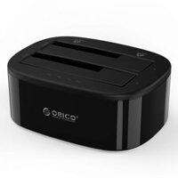 Đế ổ cứng 2 khay 3.5″/2.5″ USB 3.0 đen ORICO 6228US3-C-BK
