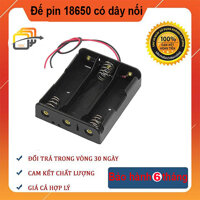 Đế pin 18650 có dây nối (Đế 3 Pin nối tiếp)