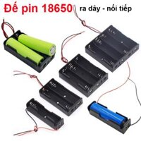 Đế pin 18650 loại ra dây nối tiếp