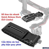 Đế plate thao tác nhanh máy ảnh DJI Gimbal Ronin RS2 RS3 Pro Mini ráp phụ kiện tạ Quick Release plate Dock Gimbal