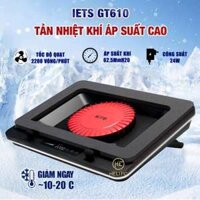 Đế quạt tản nhiệt laptop IETS GT610 tản khí nén turbo 2200RPM giảm nhiệt thực sự chuyên dụng cho máy tính đồ họa gaming