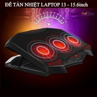 Đế Quạt Tản Nhiệt Laptop 14inch 15inch Có LED Giá Nâng 5 Cấp Độ Tích Hợp 2 Cổng USB NX-001