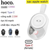 Đế sạc cho Apple Watch Hoco CW60 input Type C 2.5W