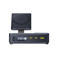 Đế sạc đa năng Baseus Nomos QI2 5 trong 1 kèm cáp Type-C rút gọn 140W US