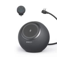 Đế Sạc Đứng Không Dây Từ Tính 8-in-1 ANKER 637 MagGo A9137 65W (Sạc Không Dây 7.5W, PowerIQ™ 3.0, ActiveShield™ 2.0,  1*Magnetic Wireless + 3*AC Outlets + 2*USB-A + 2*USB-C, 1.5m AC Power Cord)