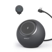 Đế Sạc Đứng Không Dây Từ Tính 8-in-1 ANKER 637 MagGo A9137 65W (Sạc Không Dây 7.5W, PowerIQ™ 3.0, ActiveShield™ 2.0,  1*Magnetic Wireless + 3*AC Outlets + 2*USB-A + 2*USB-C, 1.5m AC Power Cord)