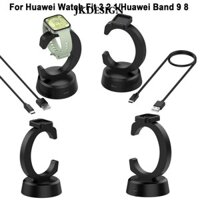 Đế sạc JKDESIGN, Chân đế sạc Bộ chuyển đổi nguồn sạc dọc, Phụ kiện trạm Bộ sạc đồng hồ hình chữ C cho Huawei Watch Fit 3 2 1 / Huawei Band 9 8