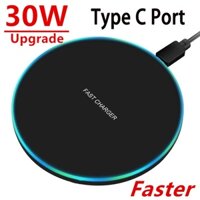 Đế Sạc Không Dây 30W Cho iPhone 13 12 11 Pro Max X Xs 8 Samsung Galaxy Note S21 S20 S10 S10 + S10e S9 Xiaomi HUAWEI