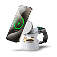 Đế Sạc Không Dây 5 In 1 Duzzona W23 Có Loa Bluetooth và Đèn Ngủ - Bảo Hành 12 Tháng Chính Hãng