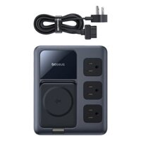 Đế sạc không dây Baseus Nomos Charging Station Qi2 3AC+1U+3C+ Magnetic Wireless 67W 1.5m US Cosmic Black