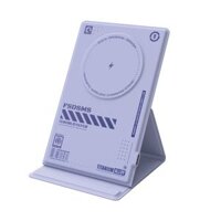 Đế sạc không dây ROCK – W50 Magnetic Phone Holder with Wireless Charging – Purple ( Lightning )