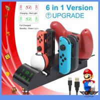 Đế sạc nhanh 6 trong 1 cho Nintendo Switch, Đế sạc cho NS Switch Joy-con Pokeball Pro Phụ kiện điều khiển