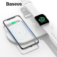 Đế sạc nhanh không dây 10W Baseus Dual Smart Wireless Charging Pillow  2 in 1 cho điện thoại và Apple Watch