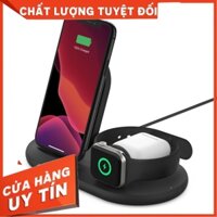 ĐẾ SẠC NHANH KHÔNG DÂY BELKIN/AUKEY LC-A3/Anker 335(10W) CHUẨN QI 10W 3 IN 1 CHO IPHONE/WATCH/AIRPODS .