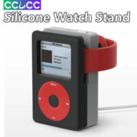 Đế silicon sạc không dây CCLCC cho Apple Watch SE Series 9 / 8 / 7 / 6 / 5 / 4 / 3 / 2 / 1, Đế hình máy nghe nhạc MP3 cổ điển dễ thương cho iWatch 45mm 41mm 44mm 40mm 42mm 38mm Giá đỡ đồng hồ thông minh