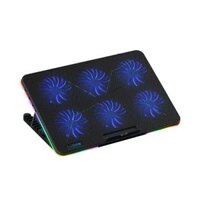Đế tản nhiệt Laptop Coolcold F5 – 6 quạt led xanh không led RGB