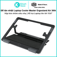 Đế tản nhiệt Laptop Cooler Master Ergostand Air 30th - Đen - Hàng Chính Hãng